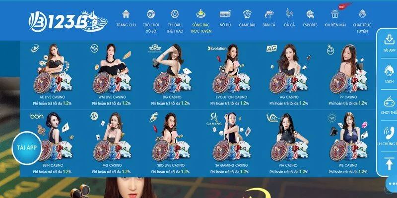 Casino Online cho bạn đắm chìm vào không gian sòng bạc sang trọng