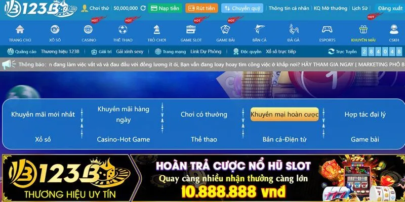 Game thủ mở tài khoản thành công mới đủ tiêu chí nhận khuyến mãi 123B