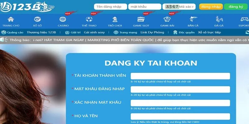 Hãy truy cập vào nhà cái 123B để mở tài khoản