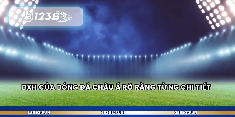 BXH của bóng đá châu Á rõ ràng từng chi tiết 